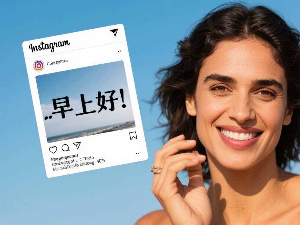 科拉平托晒西班牙语问候：早上好，附上个人照片